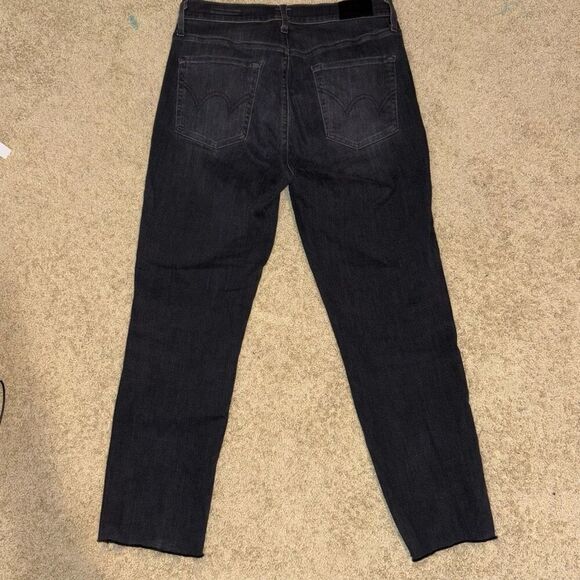 Edwin Bree Slim straight washed‎ black raw hem denim jeans size 31 - Picture 10 of 10